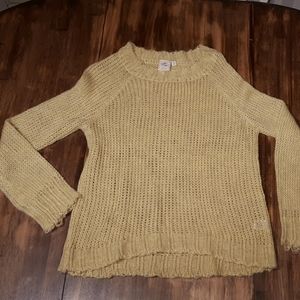 Open knit sweater
